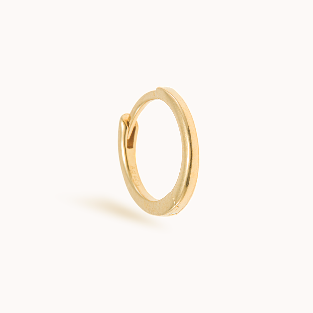 Boucle d'oreille Créole dorée or 24 carats