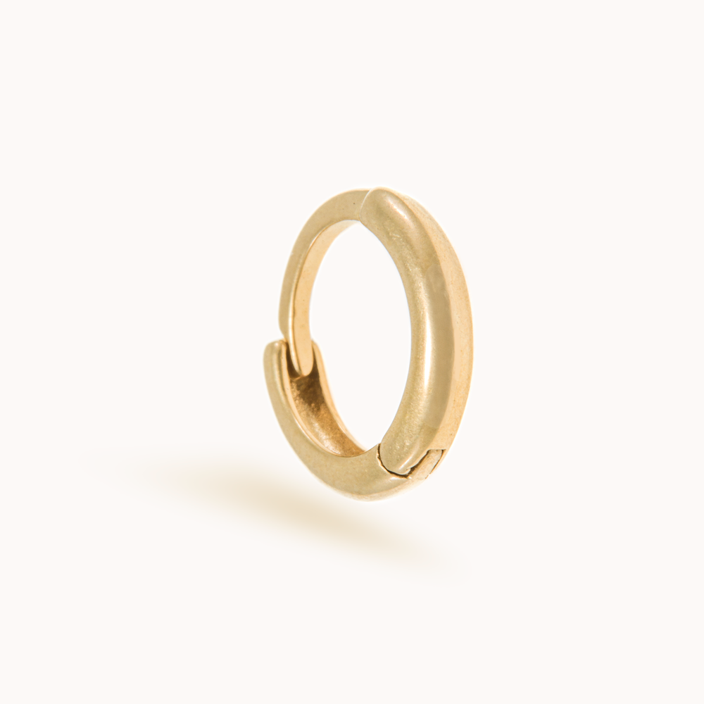 Boucle d'oreille Créole dorée or 24 carats